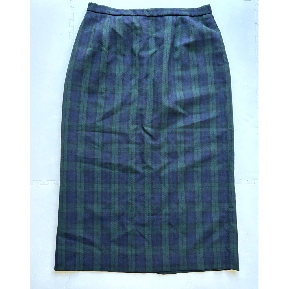 Vtg PENDLETON Womens Skirt Plaid Wool Midi Skirt Tartan USA Made Preppy Size 14P